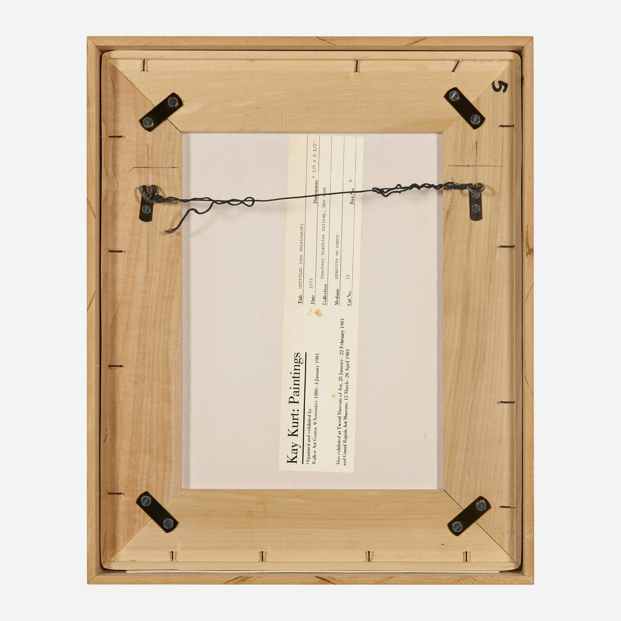 Kay Kurt | Untitled (One Wristwatch | MutualArt
