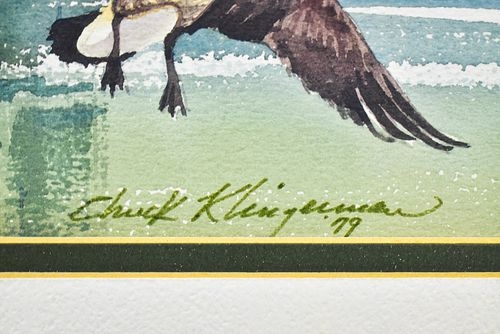 Artwork by Charles Klingerman, Evening Honkers, Made of Original watercolor painting on paper