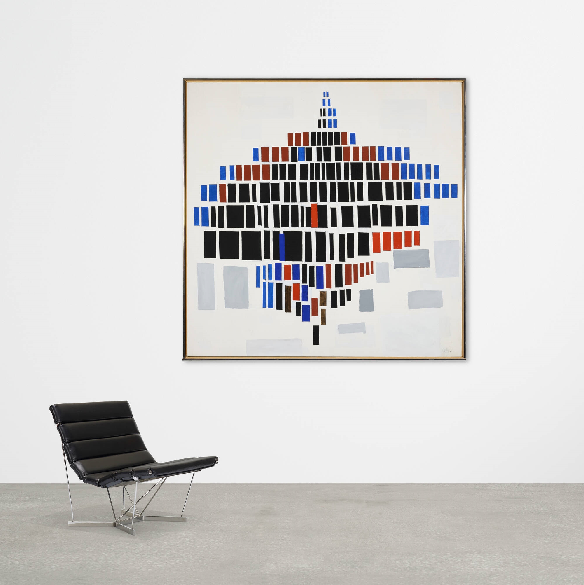 Robert Goodnough | Rectangles with Red and Blue (1965) | MutualArt