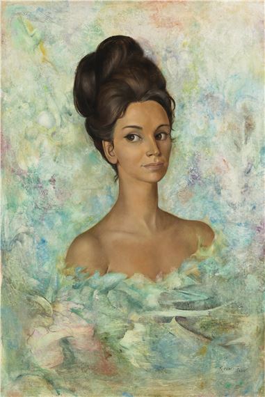 Leonor Fini | Dans la tour (Autoportrait avec Constantin Jeleński
