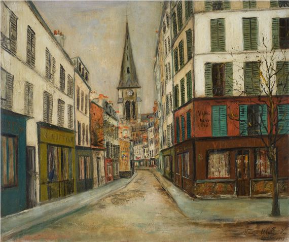 Maurice Utrillo | Rue à Sannois (Val d'Oise) (1916 - 1918) | MutualArt