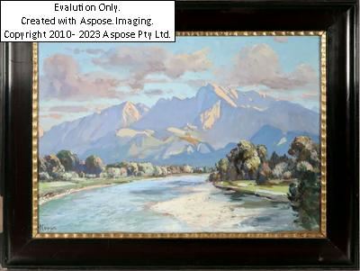 Michael Ruppe | (Schäflein bei Nesseltal 1863-1951 Salzburg) Salzach ...