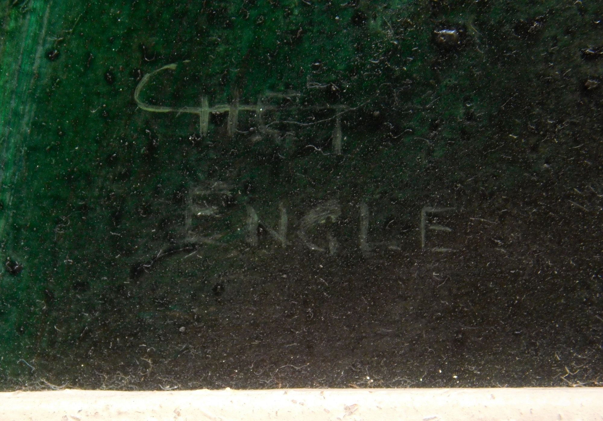 Artwork by Chester Engle, Stage Makeup, Made of oil on panel