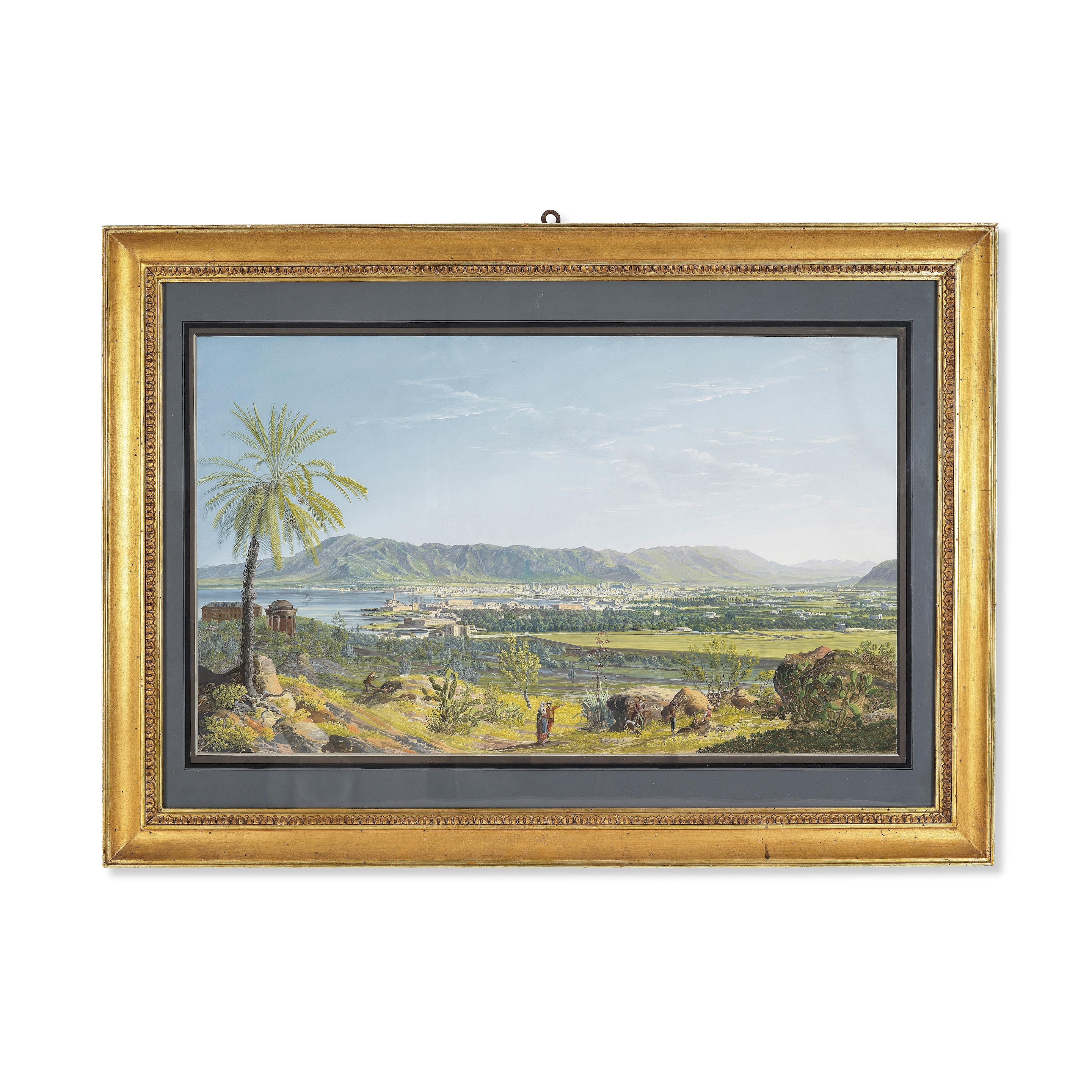 Francesco Zerilli | Vue de Palerme depuis la villa Belmonte (1826 ...