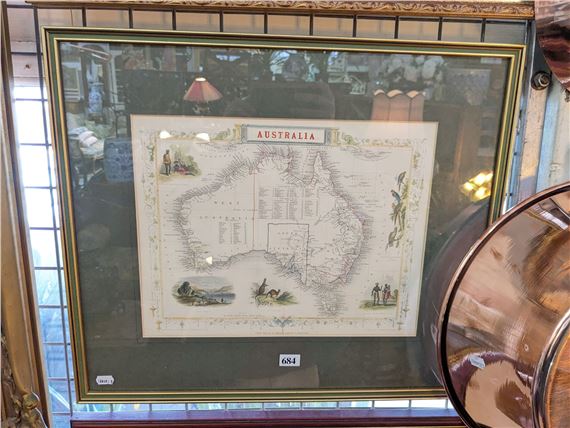 ANTIQUE MAP OF AUSTRALIA by John Tallis