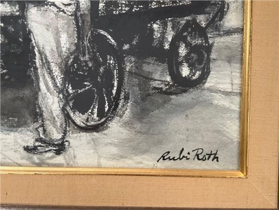 Rubi Roth | Rubi Roth Black & White Watercolor | MutualArt