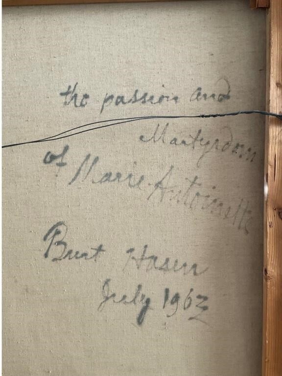 Artwork by Burt Hasen, Very Large Bert Hasen Oil On Canvas Collage, Made of Oil On Canvas Collage