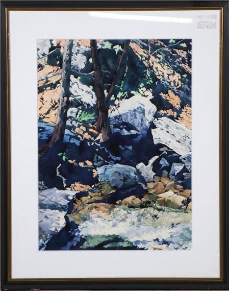 MARY ANN POPE "FAGAN HOLLOW VI" WATERCOLOR - Mary Ann Pope