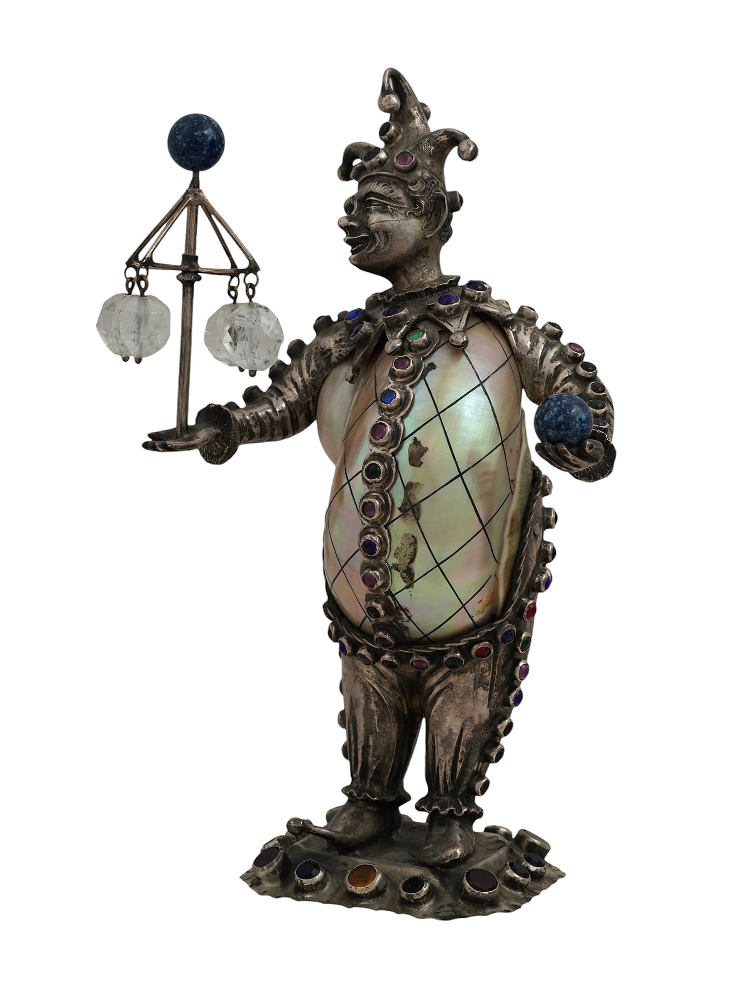 Continental School, 19th Century | A figure of a court jester made ...