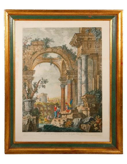 Classical Engraving, After George Paolo Pannini by Giovanni Paolo Pannini, dated 1755