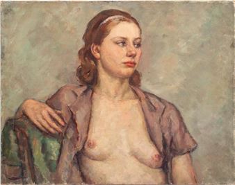 Seated Nude Woman - Gretchen Rose