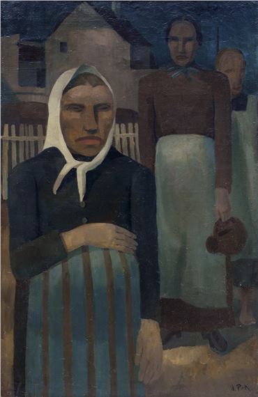 Frauen auf der Dorfstraße - Henny Protzen-Kundmüller