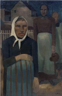 Frauen auf der Dorfstraße - Henny Protzen-Kundmüller