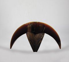 Important sculpture ''Buffalo I'' Ivan Mares, 2000 Red topaz glass, molten, cut - Ivan Mareš