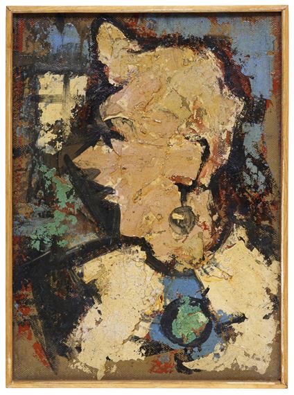 Damenprofil mit Ohrring by Hermann Glöckner, 1922–1983