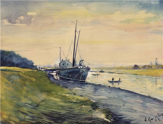 An der Elbe mit Zille - Arthur Geissler