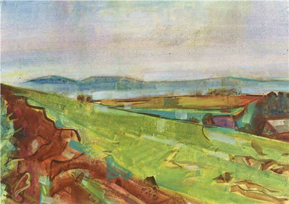 Regenfelder by Hermann Glöckner, 1950