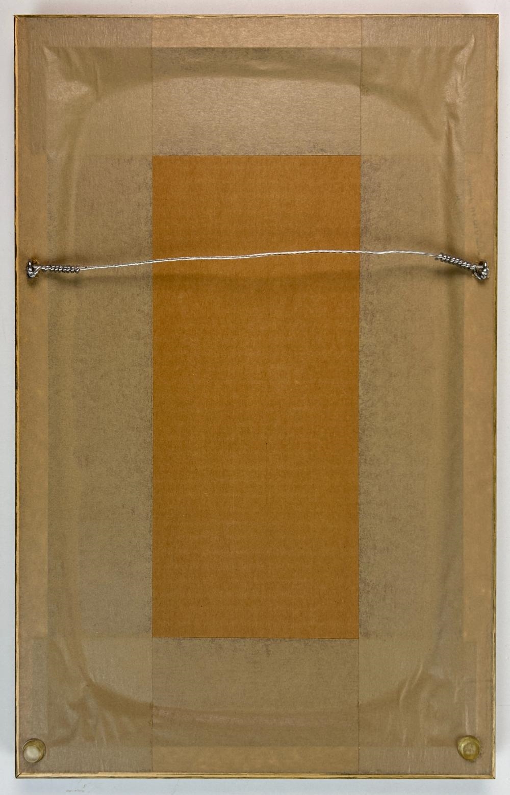 Artwork by Robert R. Bliss, FIGURE ON BAR, Made of OIL ON PANEL