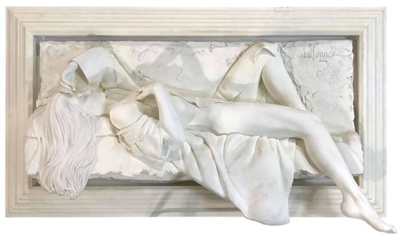 Bill Mack (b.1946) Bonded Sand Nude Wall Sculpture by Bill Mack