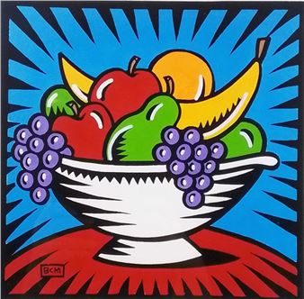 Burton Morris | Burton Morris Signed Fruit Bowl Serigraph | MutualArt