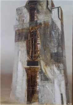 Edvard Jashin (b.1960) "The House" Oil On Canvas - Edvard Jashin