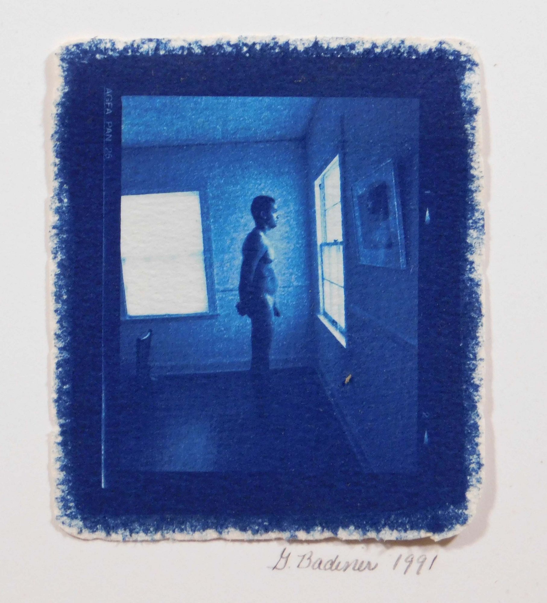 Gloria Badiner | Nude Gazing out a Window (1991) | MutualArt
