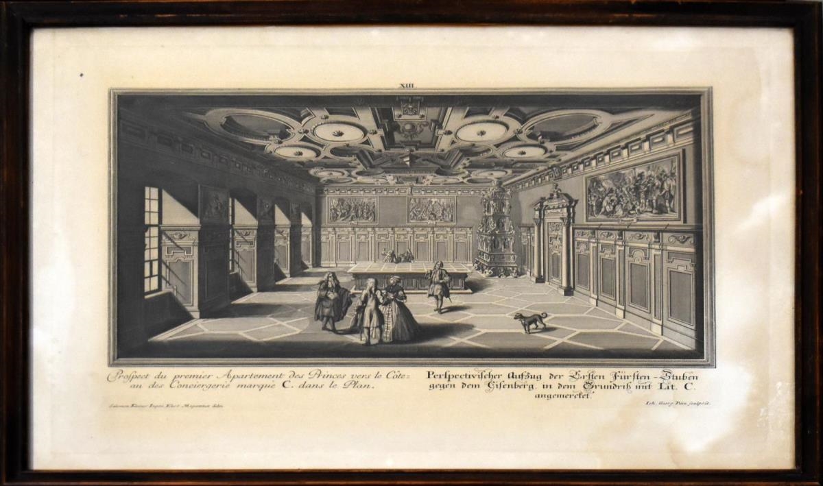 Johann Georg Pintz | Sechs Innenraumansichten | MutualArt