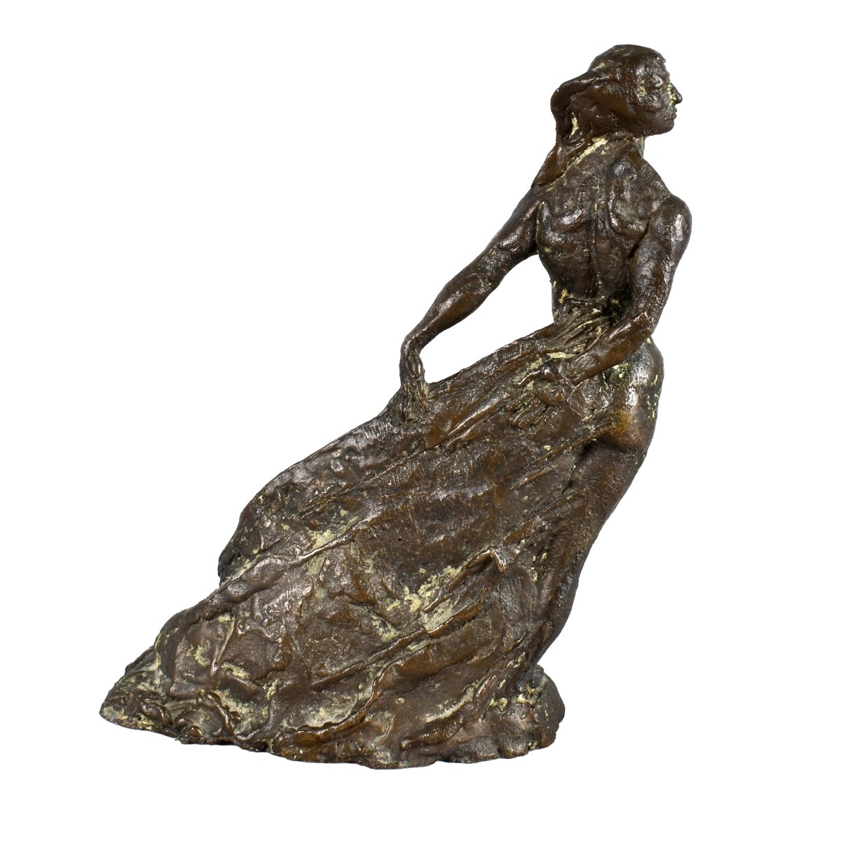 Artwork by Barry Willcox, Abstract Posing Nude, Made of Bronze Sculpture