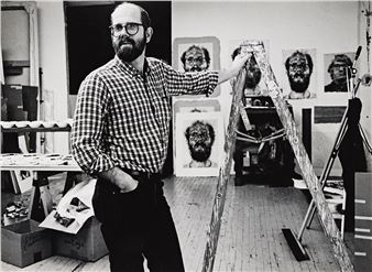 Portrait of the artist Chuck Close (1940-2021 - Lenore Seroka