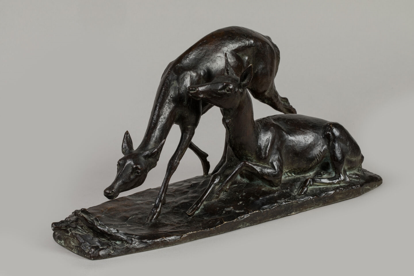 Maximillien Louis Fiot | Maximilien Fiot (1886-1953) « Couple de biches ...