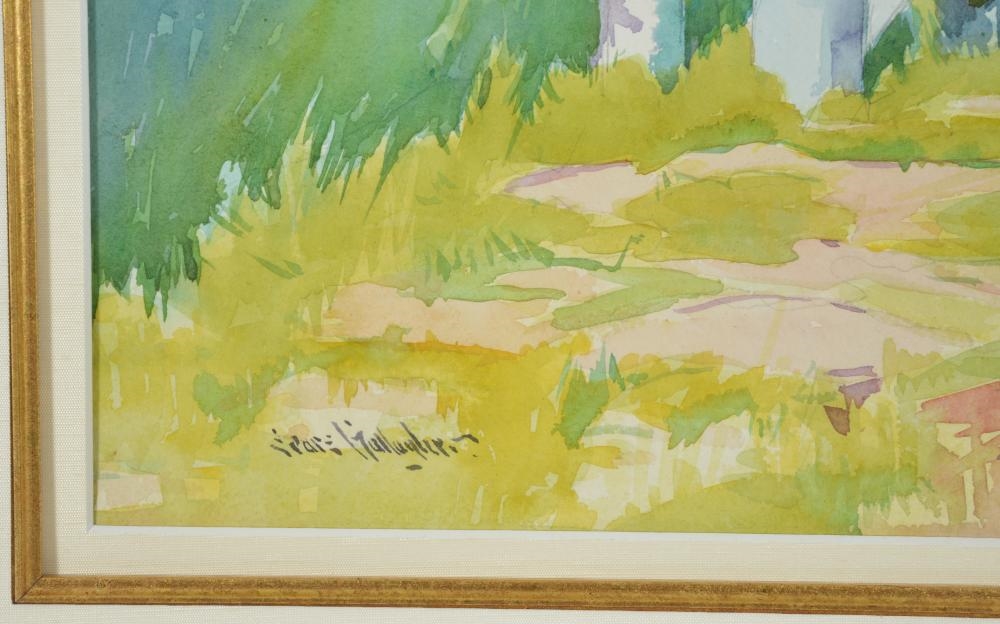 Artwork by Sears Gallagher, Summer Garden - Monhegan, Maine, Made of watercolor
