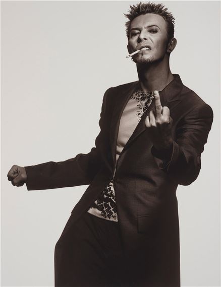 David Bowie, The Finger, New York City", 1996 by Albert Watson, dated 2011