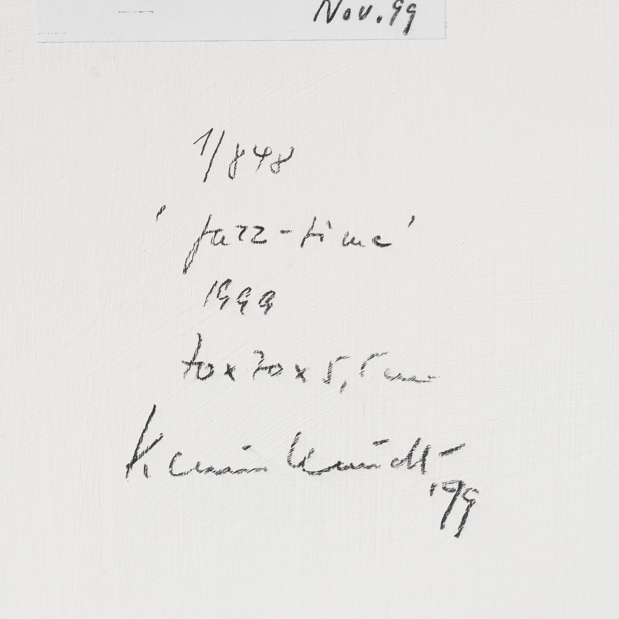 Artwork by Klaus Staudt, Jazz - time, Made of glass