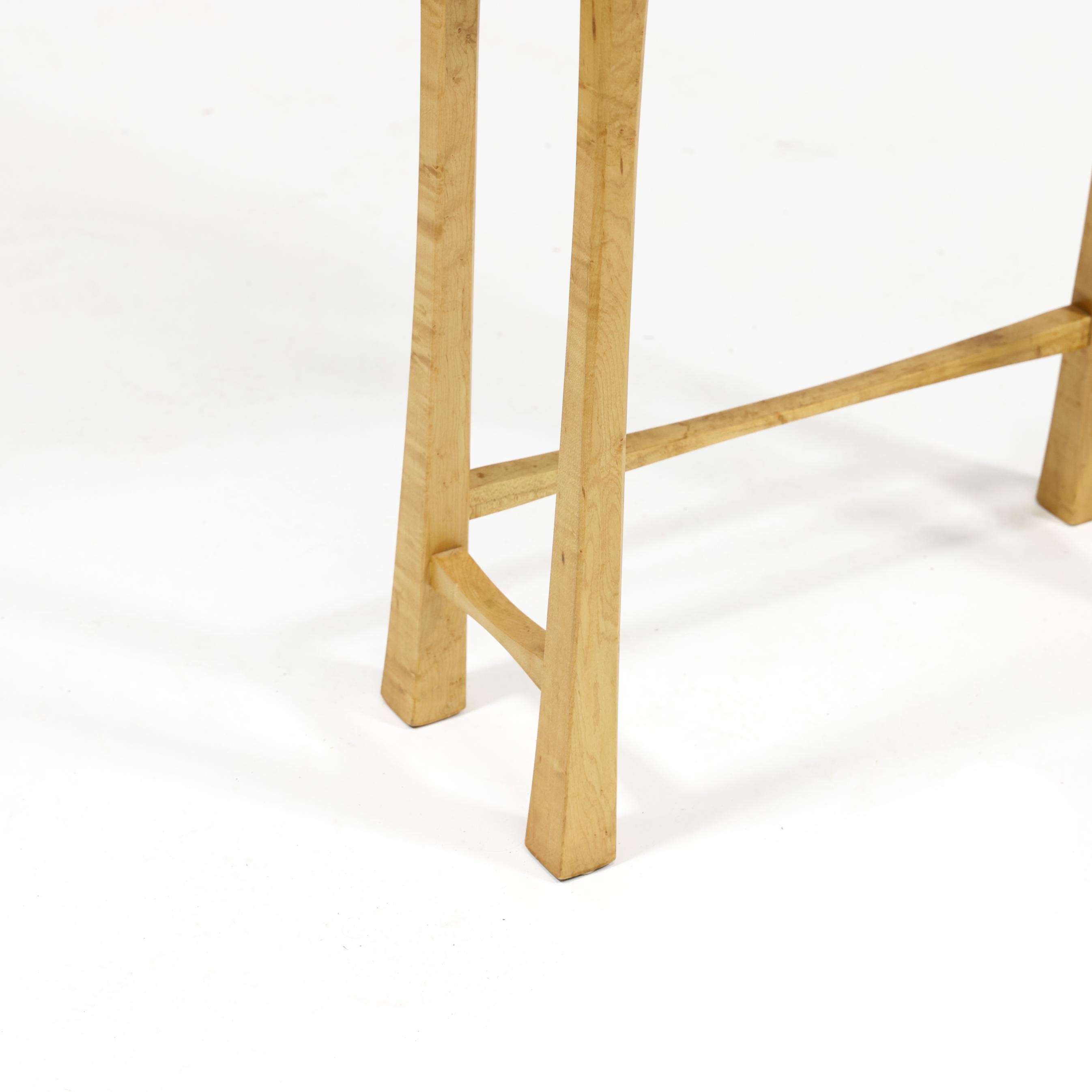 Artwork by Mark Nelson, American Craft Birds-Eye-Maple Display Cabinet, Made of Glazed