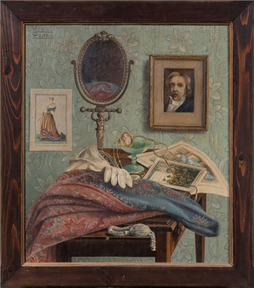 Alphonse Antoine RODET (1890-1975). Féminité. Huile sur carton. Signé en haut à gauche. Titré au dos. 75 x 64 cm. OH by Alphonse Antoine Rodet