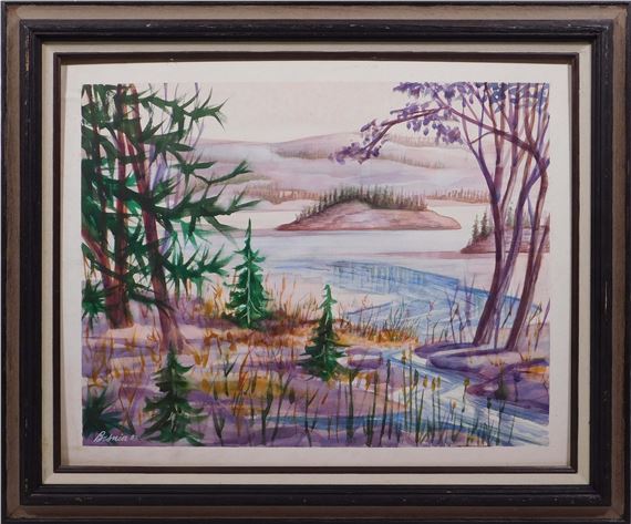 Lake Landscape by Howard John Besnia, 1985
