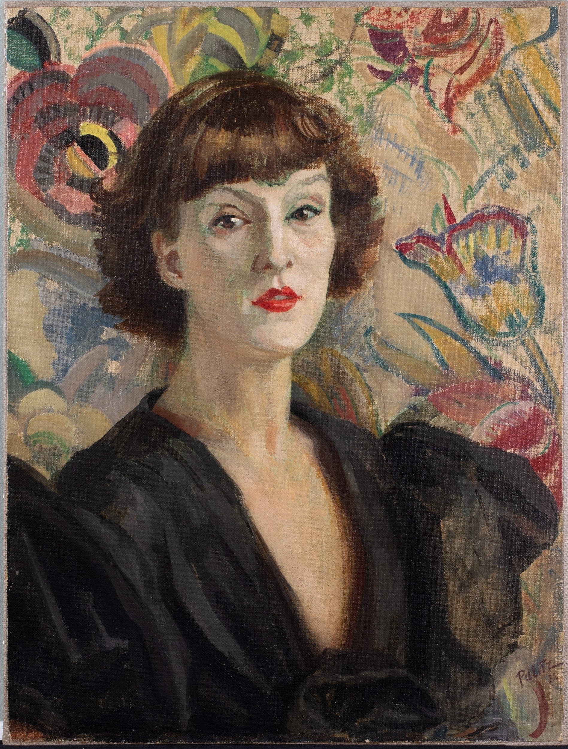 Artwork by Hedwig Esther Pilitz, Woman in Black, Made of Black
Oil on canvas