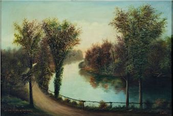 Guertin (US,early 20C) oil painting antique - Guertin (American, 20th Century)