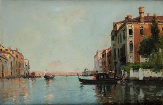 JEAN MAURICE BOMPARD Rodez, France (1857) / Paris, France (1936) "Venice" by Maurice Bompard, 1857