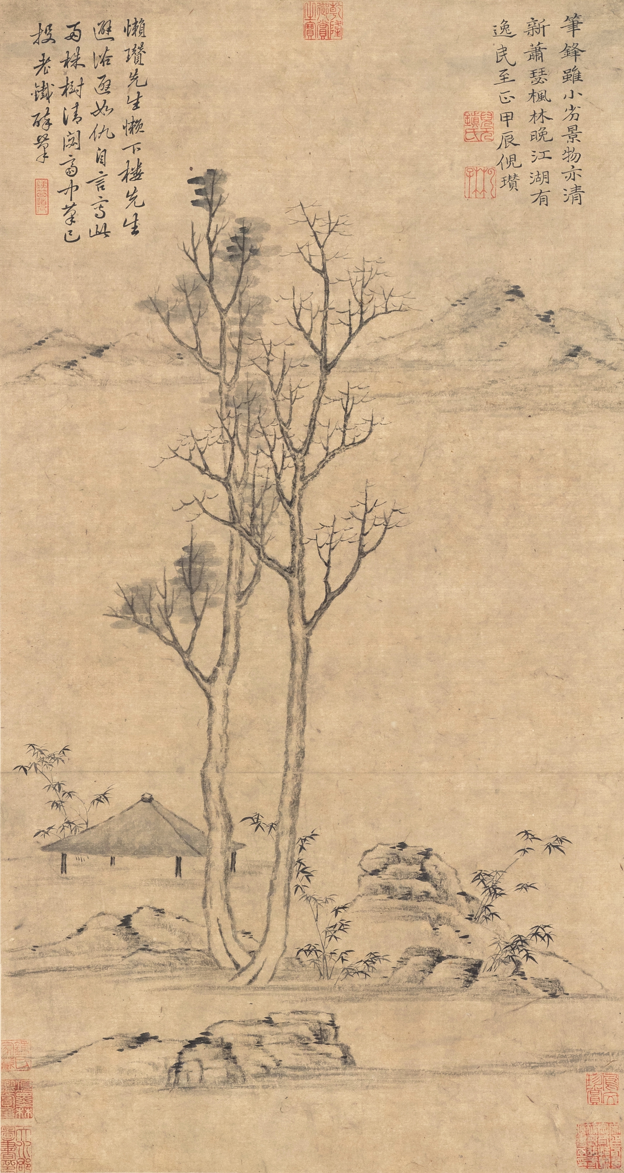 Artwork by Ni Zan, INK LANDSCAPE, Made of ink on paper