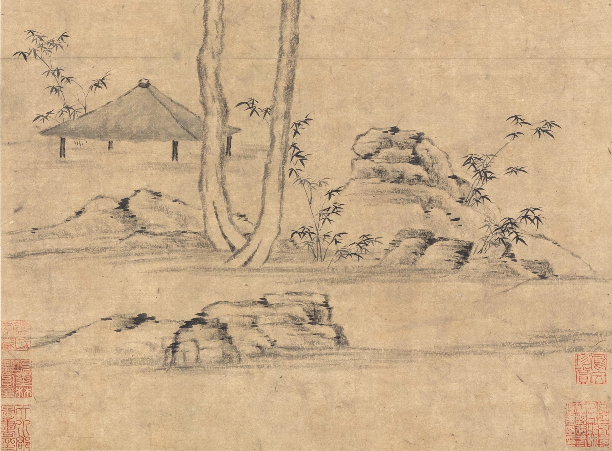 Artwork by Ni Zan, INK LANDSCAPE, Made of ink on paper