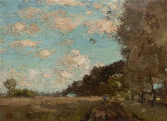 Henry Ward Ranger | Landscape with Figure | MutualArt