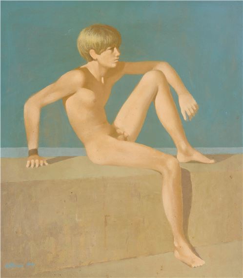 Seated Male Figure by Robert R. Bliss, 1970