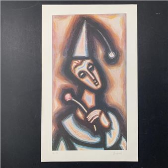 Samuel Dukshi's &quot;The Jester&quot; Limited Edition AP Print - Samuel Dukshi