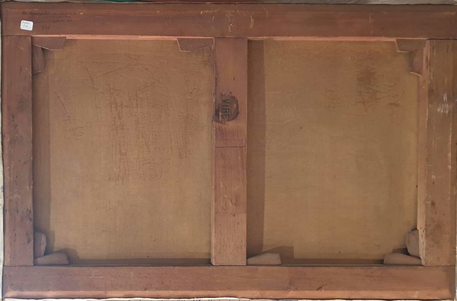 Artwork by Henri Tardif de Petiville, Marsh Landscape in Winter, Made of Oil on canvas