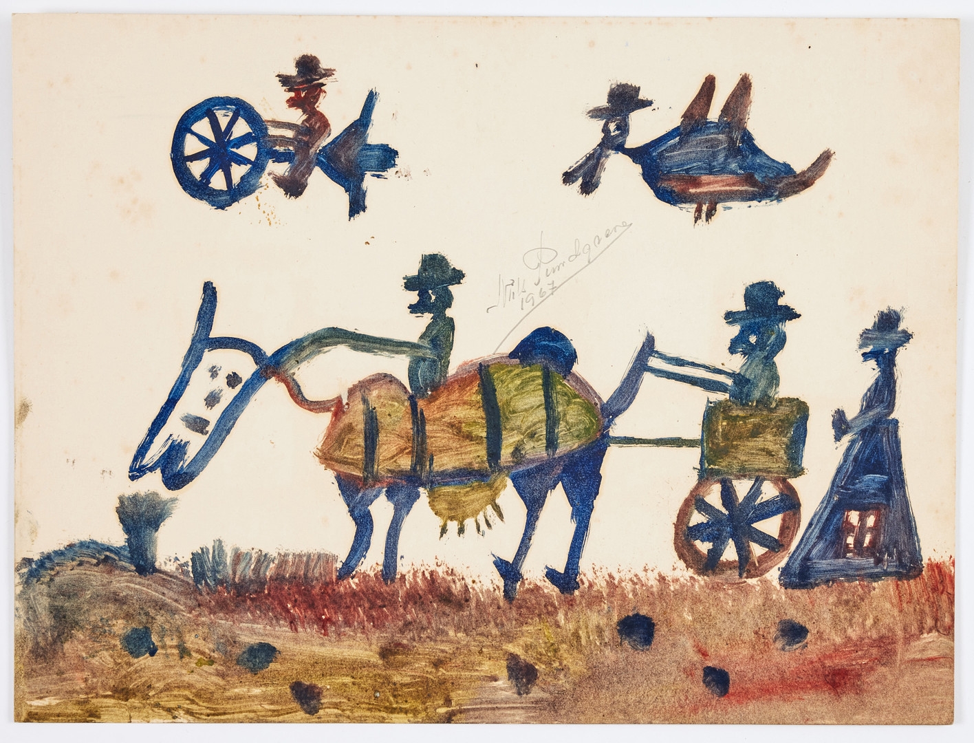 Artwork by Nils Rundgren, Untitled, Made of mixed media on paper