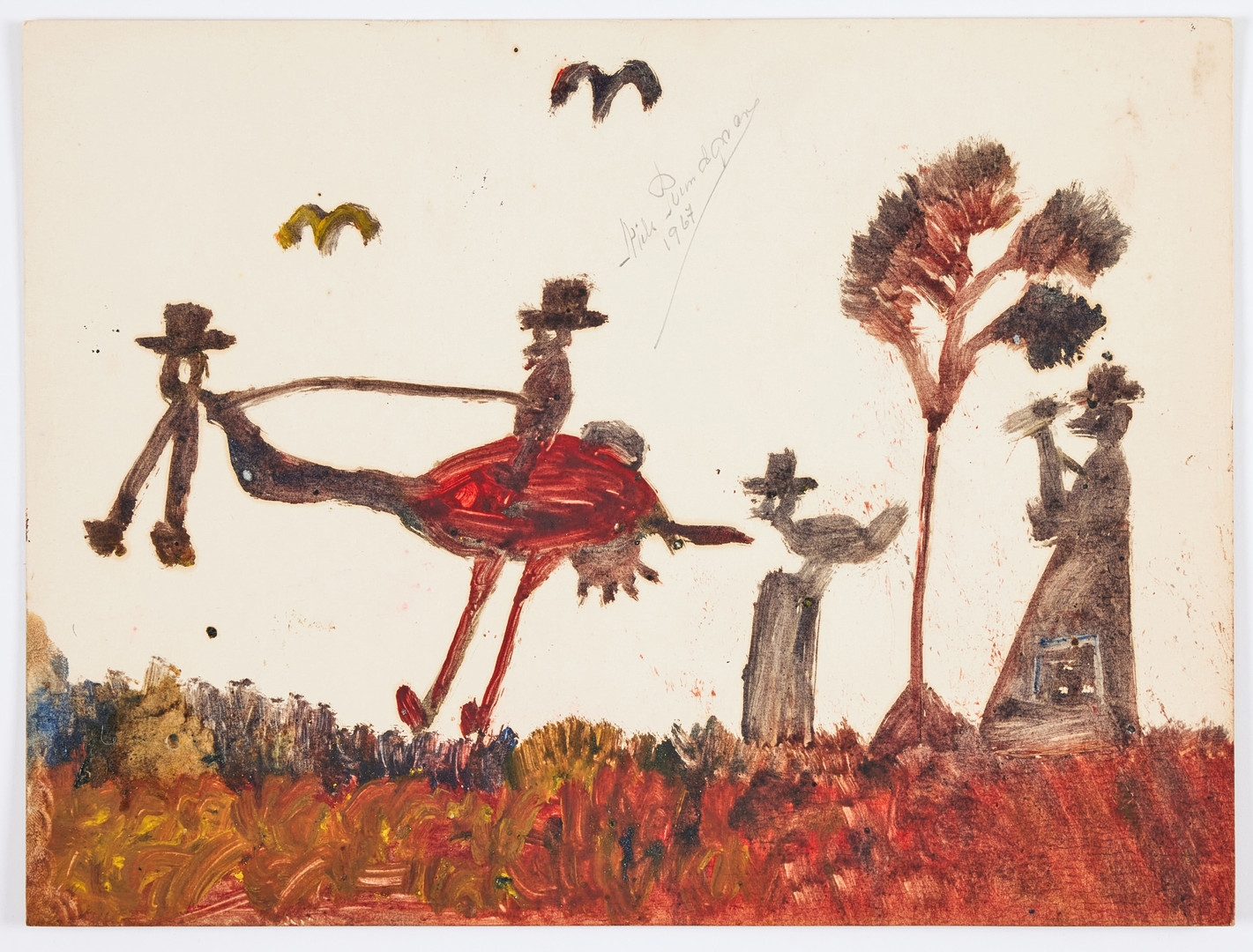 Artwork by Nils Rundgren, Untitled, Made of mixed media on paper