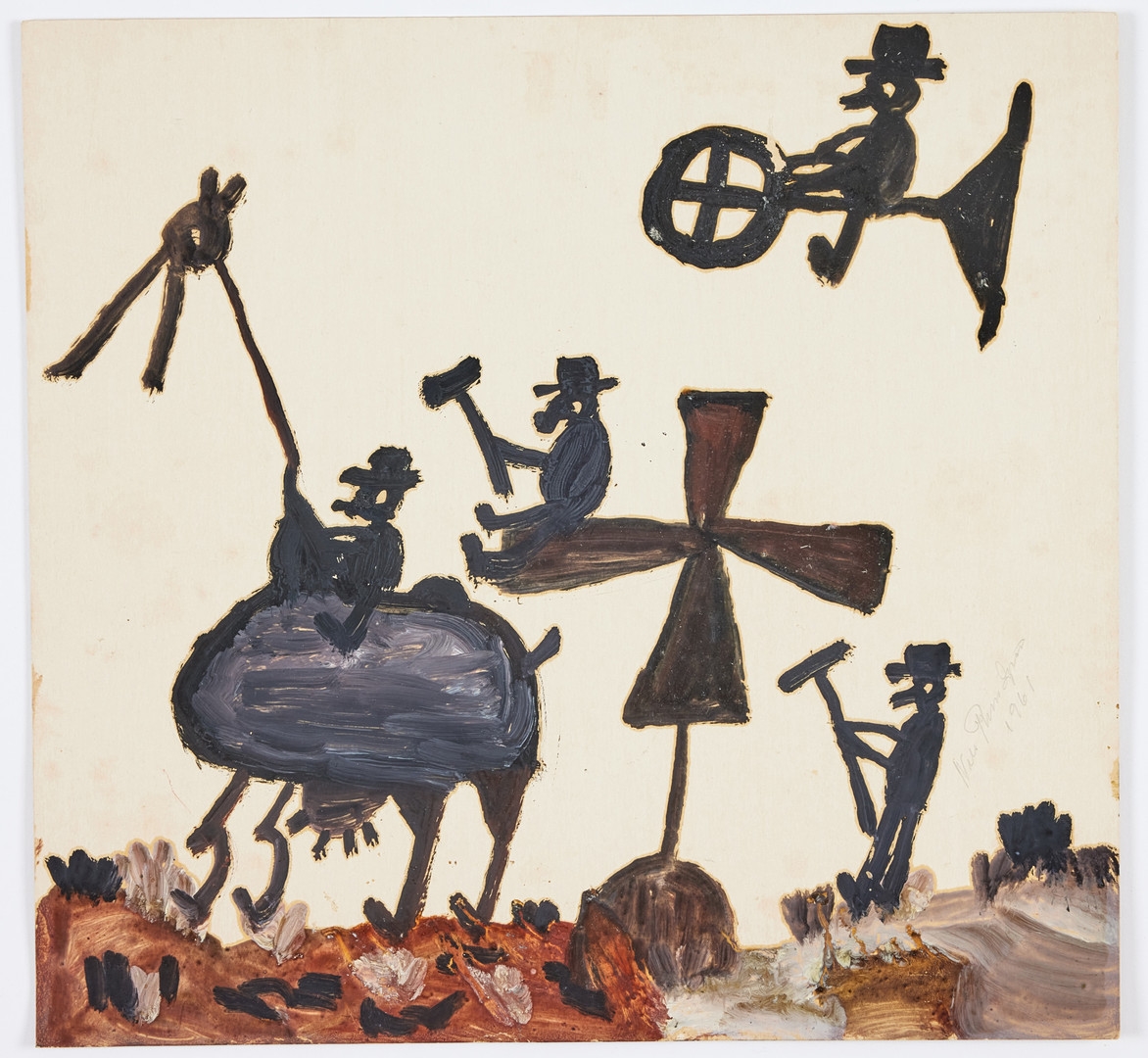 Artwork by Nils Rundgren, Untitled, Made of mixed media on paper