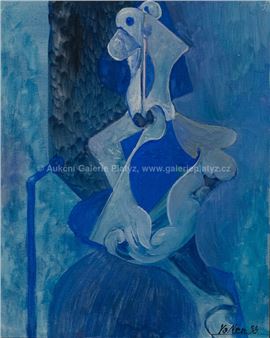 Modrá postava - Václav Menčík