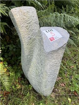 Untitled Belgian Bluestone (Arduin) stone sculpture by Jelle Persoon - Jelle Persoon
